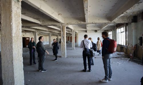 Sestao - CityxChange visiting the Escuela de Aprendices